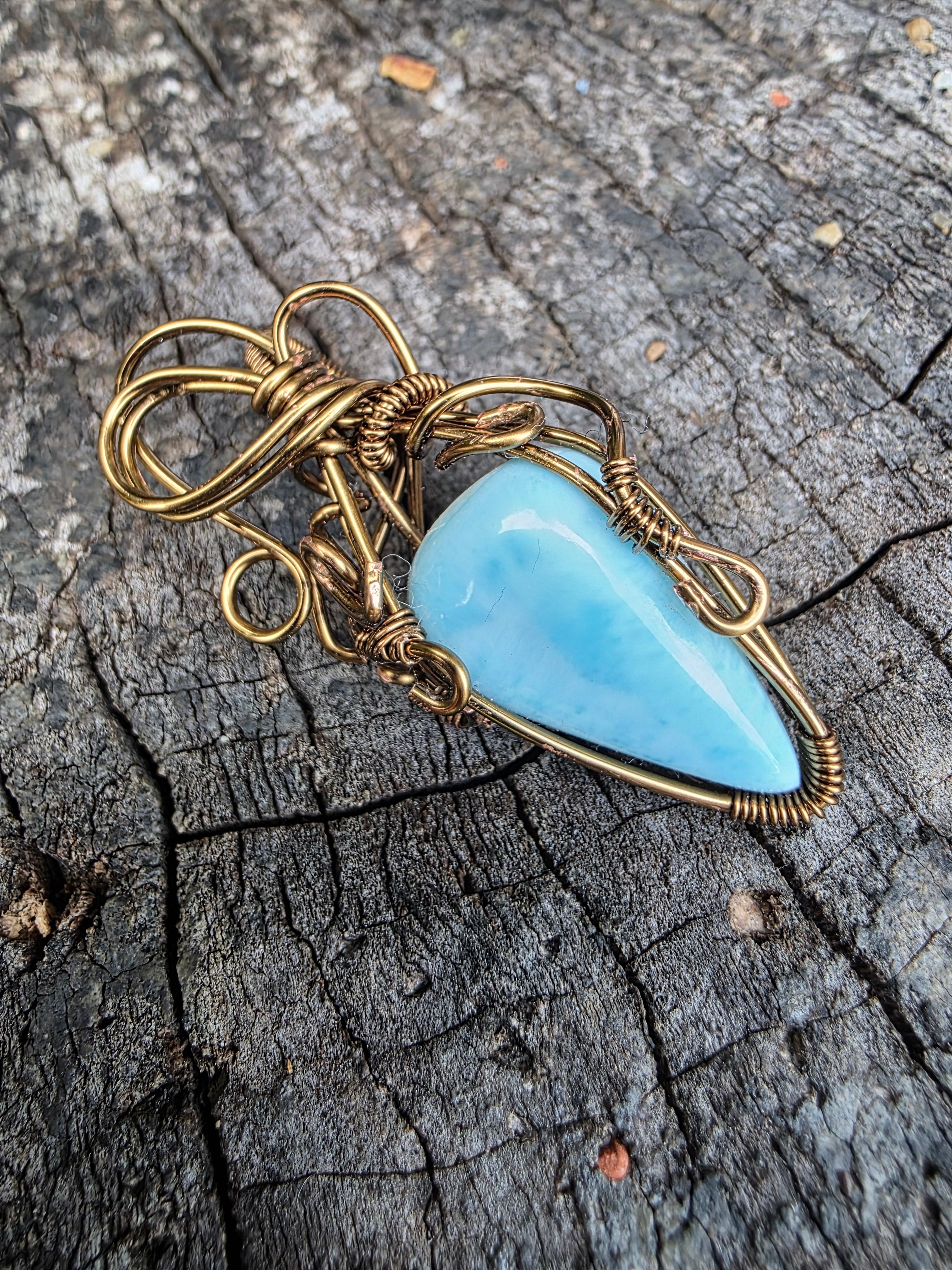Larimar pendant