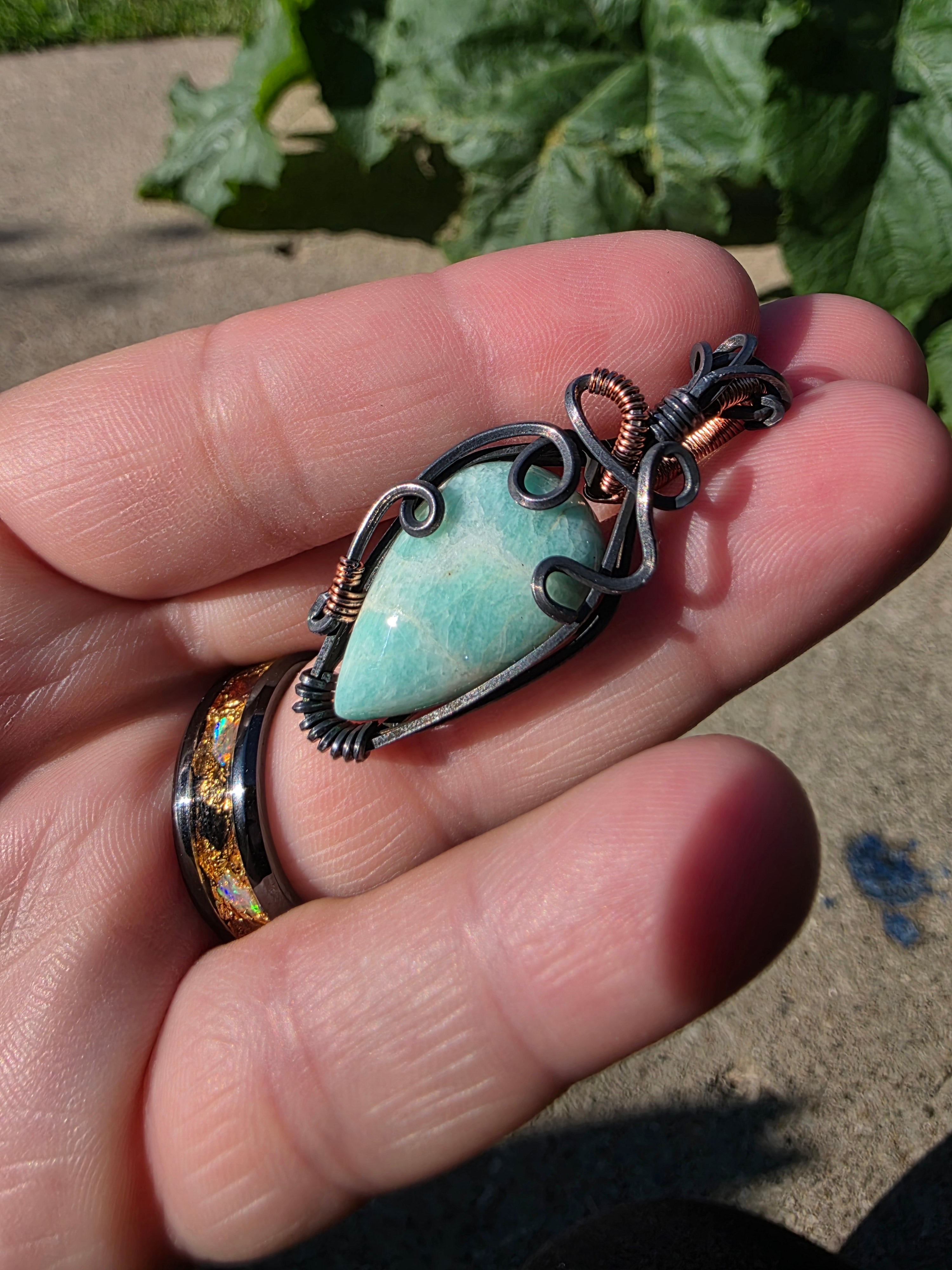 Larimar pendant