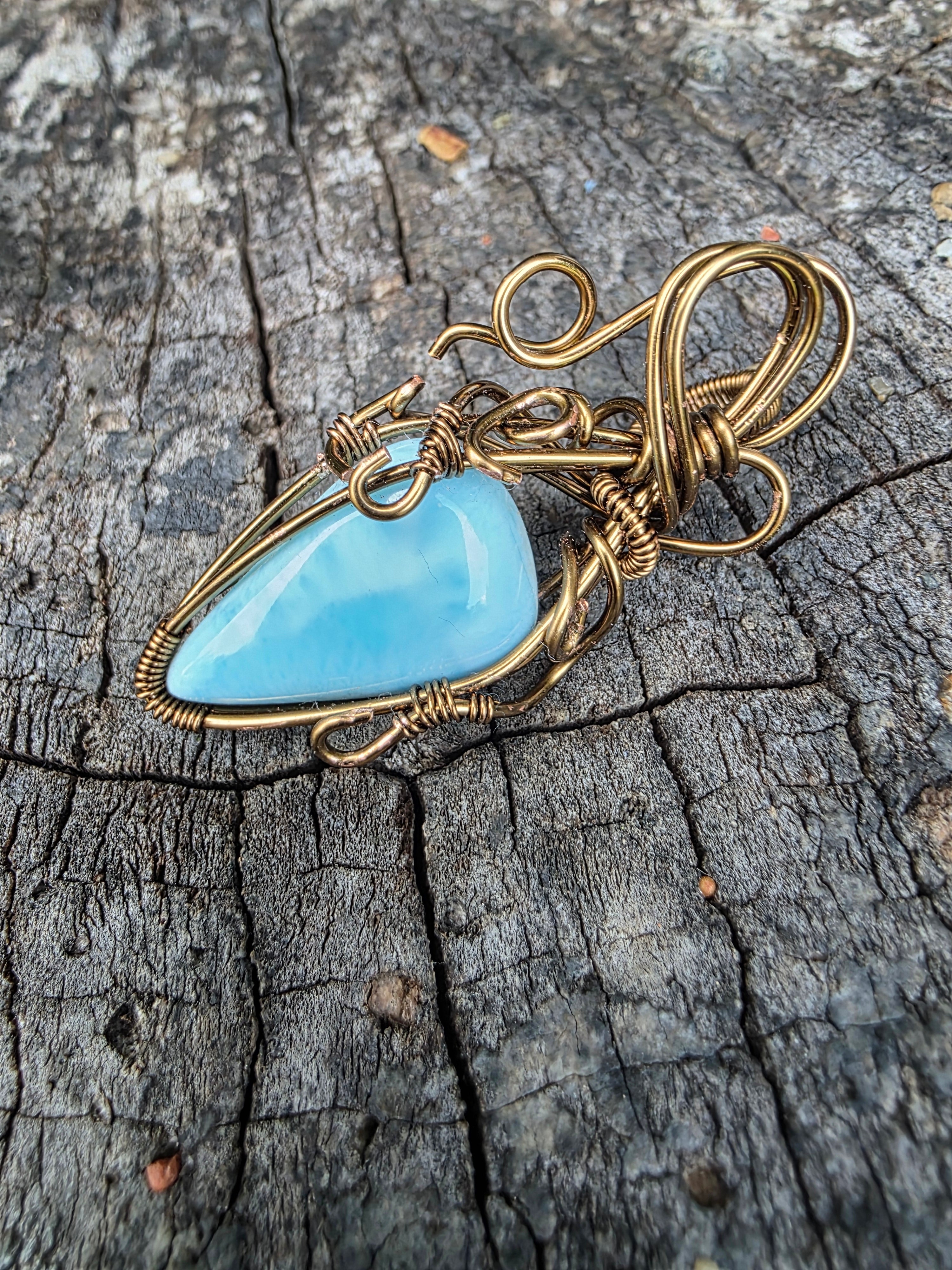 Larimar pendant